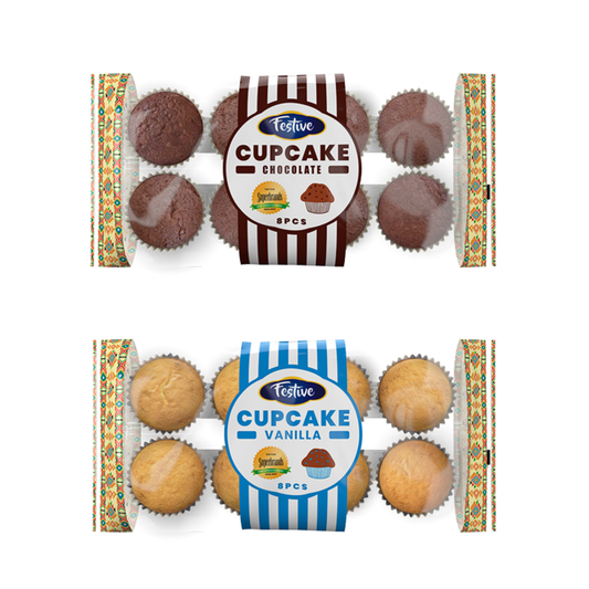 Festive Cupcakes – Chocolate & Vanilla