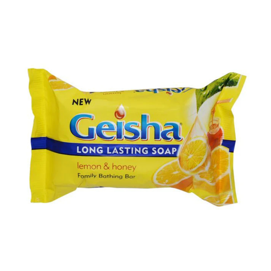 Geisha Long Lasting Soap – Lemon & Honey, Family Bathing Bar